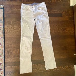 Gap Straight Leg White Jeans